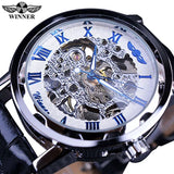 T-Winner Fashion Classic Roma Watch Men Gold Skeleton Watches Men Mechanical Hand Wind Wristwatches Cheap Price Reloj Hombre