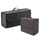 1pc Car Felt Storage Box Car Fold Storage Bag Enlarged Thickened Soft Velcro Felt Storage Box Household Cars Trunk Storage Boxes