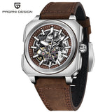 Pagani Design Top New 38mm Square Flywheel Luminous Hollow Dial 50m Waterproof Men's Mechanical Automatic Watch
