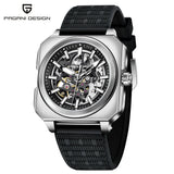 Pagani Design Top New 38mm Square Flywheel Luminous Hollow Dial 50m Waterproof Men's Mechanical Automatic Watch