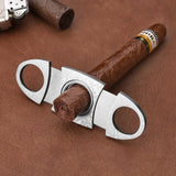 Classic Stainless Steel Cigar Cutter Sharp Manual Tool Premium Smoking Accessory Ideal Christmas Gift for Men