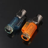 Visible Gas Blue Flame Torch Turbo Lighter Spray Gun Electronic Lighter Gas Lighter 1300C Butane Cigar Lighters Gadgets for Men