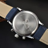 Reloj Zeppelin clásico retro de moda para hombre, esfera multifuncional, reloj de pulsera de negocios, reloj deportivo informal de cuarzo.