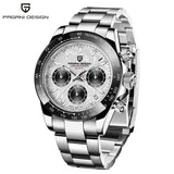 PAGANI DESIGN Men's Exclusive Quartz Watch Elite All-Match Style VK63 Luminous Waterproof Function Small Three-Pin Chronograph