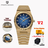 PAGANI DESIGN 2025 New Men's Sport Quartz Watches Ultra-Thin 7mm Series 222 Sapphire Stainless Steel Waterproof Watches for Man