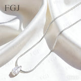 Custom Pendant Necklace Lab Diamond Pear Shape 7x9mm VS1 With IGI Fashion Design Sparkling for Wedding Engagement Jewelry Gifts