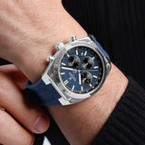 NAVIFORCE Men's Sport Watch Waterproof Silicone Strap Chronograph Watch Luxury Brand Man Waterproof Luminous Quartz Wristwatch