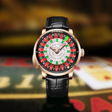Relojes mecánicos Pro para hombre PINDU Reloj NH35A Movimiento Cristal de zafiro Resistente al agua Diseño de botones Reloj de pulsera Ruleta rusa