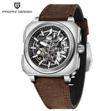 Pagani Design Top New 38mm Square Flywheel Luminous Hollow Dial 50m Waterproof Men's Mechanical Automatic Watch