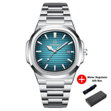 PAAZOMU Luxury Man Wristwatch Waterproof Luminous Chronograph Watch for Men Stainless Steel Men's Quartz Watches reloj hombre