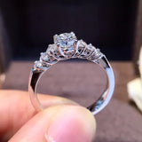 Natural Diamond 18K Gold Pure Gold Ring Beautiful Gemstone Ring Good Upscale Trendy Classic Party Fine Jewelry Hot Sell New 2025