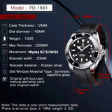 PAGANI Design 2025 New Men's Automatic Mechanical Watch NH35A 40mm Stainless Steel sapphire glass Waterproof Reloj Hombre