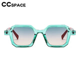 Polygon Punk Sunglasses Outdoors Gradient Sunscreen UV Protection Retro Suneyeglass Casual Riding Perform Gafas De Sol 300771