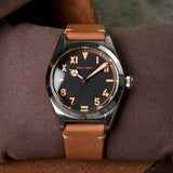 Reloj Baltany Retro Bubbleback S4029 de lujo con manecillas Benz, piel, zafiro, movimiento OVETTO NH38, esfera tropical, automático para hombre
