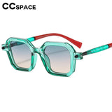 Polygon Punk Sunglasses Outdoors Gradient Sunscreen UV Protection Retro Suneyeglass Casual Riding Perform Gafas De Sol 300771