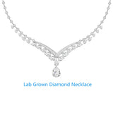 10k White Gold Pear Cut & Round Cut total 6.8ctw DEF VS Lab Grown Diamond Main stone 1CT(IGI) Laxury Jewelry For Lady