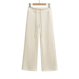 Plush loose straight leg wide leg pants