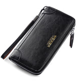 New Arrival Men Wallets pu Leather Long Clutch Zipper Wallets for Business Men Clutch Large Capacity High Quality Wallet