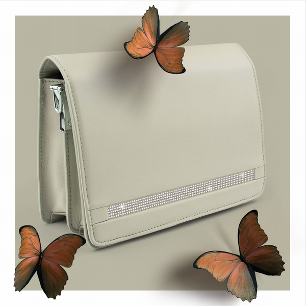 Überschlagtasche beige