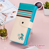 Women Wallets Soft PU Leather Cute Cats Hasp Lady Purses Wallet Cards ID Holder Moneybags Women Long Clutch Coin Purse Burse