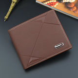 Men Business Leather Billfold Wallet Brand Luxury Short Slim Male Purses Money Credit Card Thin Hombre Billetera Portafoglio