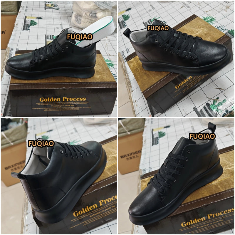 Summer Fashion Invisible Height-Increasing Shoes 8CM Korean Style British Invisible Height-Increasing Men's Shoes Casual Sports Sneakers