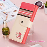 Women Wallets Soft PU Leather Cute Cats Hasp Lady Purses Wallet Cards ID Holder Moneybags Women Long Clutch Coin Purse Burse