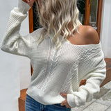 Fried Dough Twists sweater for women is loose