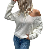 Fried Dough Twists sweater for women is loose