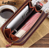 Baellerry Large Capacity Men Wallets Long Wallet Cell Phone Pocket Card Holder Men Clutch Bag Top Quality Business Purse Wallet