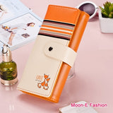 Women Wallets Soft PU Leather Cute Cats Hasp Lady Purses Wallet Cards ID Holder Moneybags Women Long Clutch Coin Purse Burse