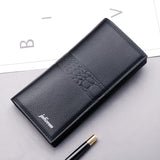 Multifunctional Wallet Men's Long Zipper Trend Fashion Personality Large Capacity Button Youth Hand Embossed Wallet