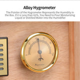 Cigar Humidor Box Cedar Wood Cigar Humidor Piano Paint Display Box Humidor With Lock Key Cigar Humidifier Hygrometer with Logo