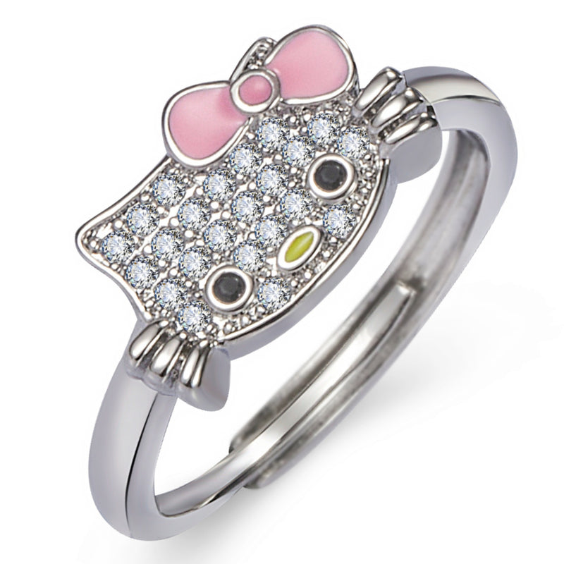 Kitty Cat Open Ring Jewelry