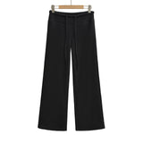 Plush loose straight leg wide leg pants