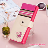 Women Wallets Soft PU Leather Cute Cats Hasp Lady Purses Wallet Cards ID Holder Moneybags Women Long Clutch Coin Purse Burse