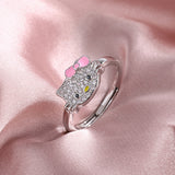 Kitty Cat Open Ring Jewelry