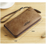 New Arrival Men Wallets pu Leather Long Clutch Zipper Wallets for Business Men Clutch Large Capacity High Quality Wallet