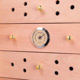 CIGARLOONG Humidor de puros de madera maciza profesional anti-insectos, con 6 capas de madera de cedro