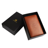 Luxury Portable Cigar Humidor, Genuine Leather Travel Case with Humidifier, 4-6 Cigar Capacity Custom Logo