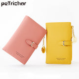 Portefeuille court en cuir de luxe pour femme, disponible dans de nombreux rayons. Petite pochette fine pour femme, porte-monnaie et porte-cartes. 