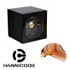 Armario Humidor para Puros de Lujo al por Mayor con Acabado Negro Brillante Tipo Piano, de Madera de Cedro, Estuche de Almacenamiento Hidratante para Bar y Banquetes