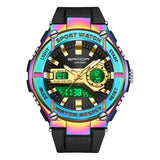 SANDA New Men's Watches Outdoor Sport Quartz Digital Watch 50M Waterproof Wristwatch for Men Relogio Masculino 3123 Clock