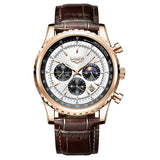 LIGE LG8989 Waterproof Luminous Mens Quartz Watch Wearable Devices Fashion Luxury for Men Watches Stainless Leather Wristwatch
