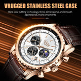 LIGE LG8989 Waterproof Luminous Mens Quartz Watch Wearable Devices Fashion Luxury for Men Watches Stainless Leather Wristwatch