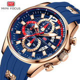New Mini Focus Watch 0350 Top New Luxury Quartz Illusory Color Men Waterproof Sports Wristwatches Silicone Strap Clock  Gift