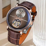 PAGANI DESIGN PD-1796 Automatic Mechanical Men Watches PU Leather Strap 100M Waterproof Timepiece Fashion  Wristwatch for Men