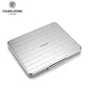 CIGARLOONG Light Luxury Aviation Aluminum Sponge Lined Portable Cigar Humidor with Gift Box Packaging