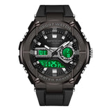 SANDA New Men's Watches Outdoor Sport Quartz Digital Watch 50M Waterproof Wristwatch for Men Relogio Masculino 3123 Clock