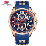 New Mini Focus Watch 0350 Top New Luxury Quartz Illusory Color Men Waterproof Sports Wristwatches Silicone Strap Clock  Gift